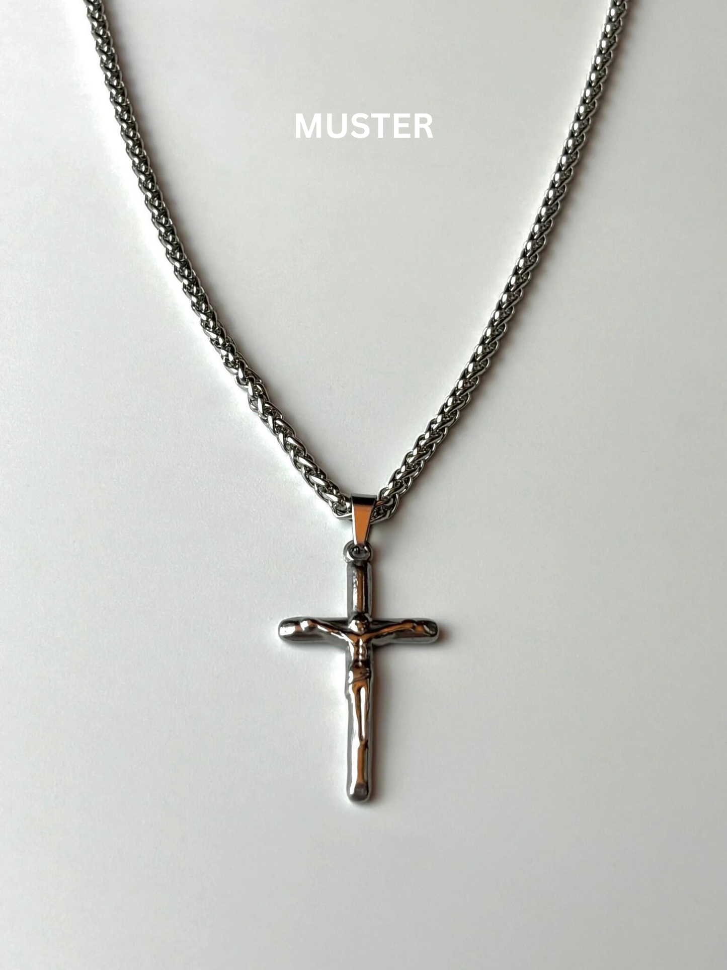 Fides Silver Cross Necklace