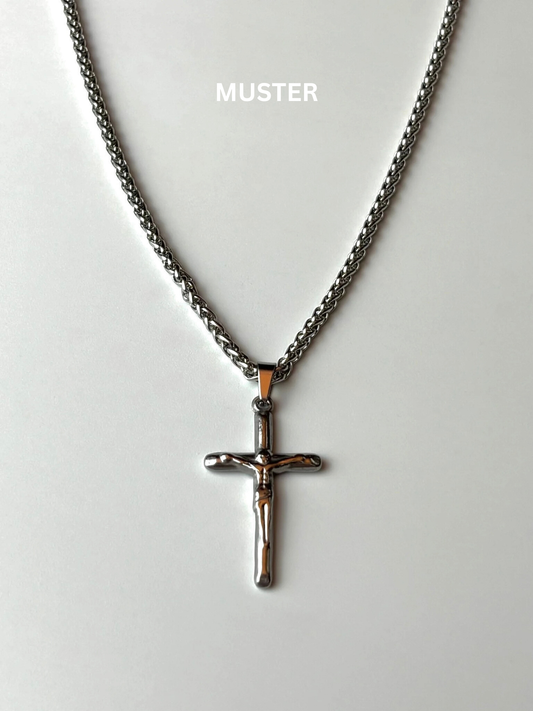 Fides Silver Cross Necklace