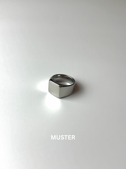 Muster Signet Ring