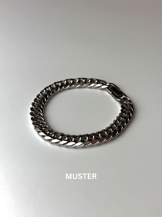 Chunky Link Chain Silver Bracelet