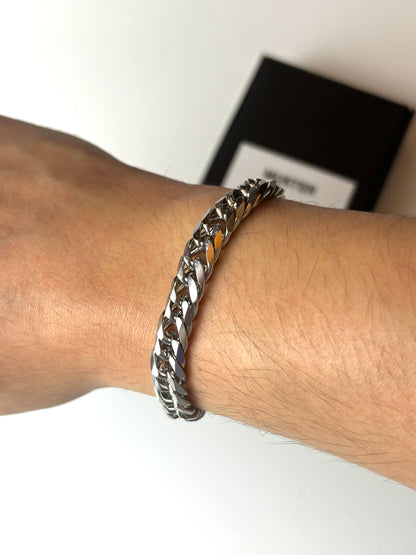 Chunky Link Chain Silver Bracelet