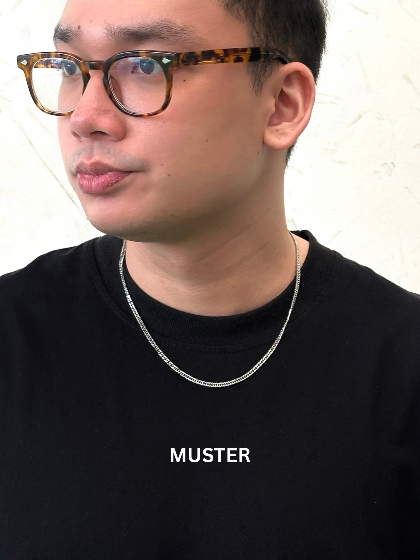 Curb Chain Silver Necklace